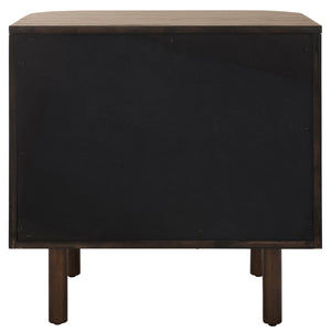 Safavieh Himanshu 2 Drawer Nightstand - Stylish Solid Wood Design For Functional Bedroom Storage Solutions Medium Oak Wood Nst6410c