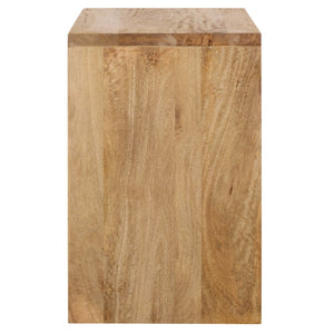 Safavieh Alonzo Stylish Mango Wood Nightstand With Drawer & Open Shelf For Modern Bedroom Organization NST6500A