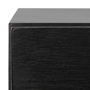 Safavieh Sienne Elegant 2-Drawer Nightstand - Mid-Century Modern Design With Chic Black Finish & Gold Accents NST6600A