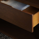 Safavieh Munson 2 Shelf 1 Drawer Nightstand Natural Bayur Wood / Mdf Veneer / Okume NST6603A