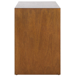 Safavieh Munson 2 Shelf 1 Drawer Nightstand Natural Bayur Wood / Mdf Veneer / Okume NST6603A