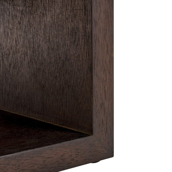 Safavieh Munson 2 Shelf 1 Drawer Nightstand Dark Oak Bayur Wood / Mdf Veneer / Okume NST6603B