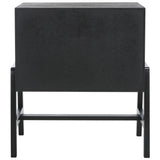 Safavieh Tiona 2 Drawer Nightstand Black / Brown NST6605A