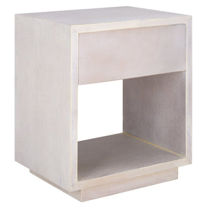 Safavieh Sota Nightstand With 1 Drawer & 1 Shelf - Elegant Wood Veneer Design For Timeless Bedroom Charm White Washed Wood Nst6606a