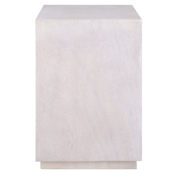 Safavieh Sota Nightstand With 1 Drawer & 1 Shelf - Elegant Wood Veneer Design For Timeless Bedroom Charm White Washed Wood Nst6606a