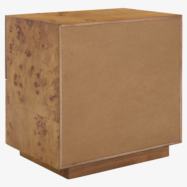 Safavieh Tahan 2 Drawer Nightstand - Chic Burlwood Design For Modern Bedrooms, Versatile Storage Solution NST6608A