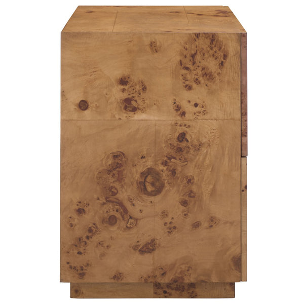 Safavieh Tahan 2 Drawer Nightstand - Chic Burlwood Design For Modern Bedrooms, Versatile Storage Solution NST6608A