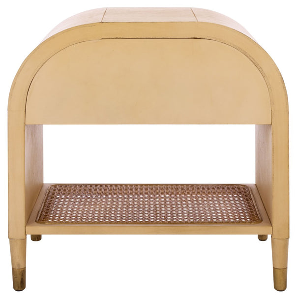 Safavieh Mahan Nightstand With 1 Drawer & Open Shelf – Elegant Burl Wood Design For Small Spaces & Style NST6609A