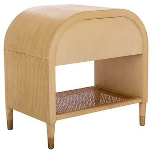 Safavieh Mahan Nightstand With 1 Drawer & Open Shelf – Elegant Burl Wood Design For Small Spaces & Style NST6609A