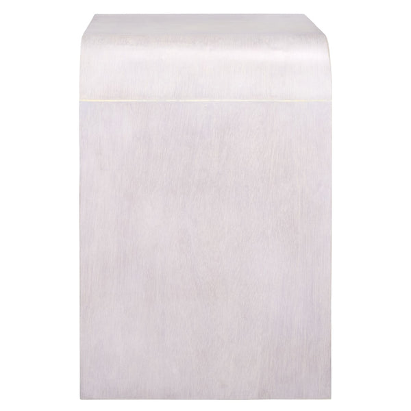 Safavieh Prisha Elegant One-Shelf, One-Drawer Nightstand In White-Wash Finish For Stylish Bedroom Storage NST6611A