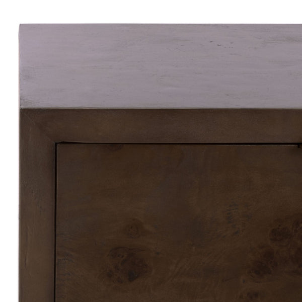 Safavieh Lavana 2 Drawer Nightstand - Elegant Dark Oak Storage Solution With Minimalist Design For Bedrooms NST6612A