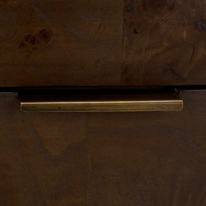 Safavieh Lavana 2 Drawer Nightstand - Elegant Dark Oak Storage Solution With Minimalist Design For Bedrooms NST6612A