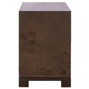 Safavieh Lavana 2 Drawer Nightstand - Elegant Dark Oak Storage Solution With Minimalist Design For Bedrooms NST6612A