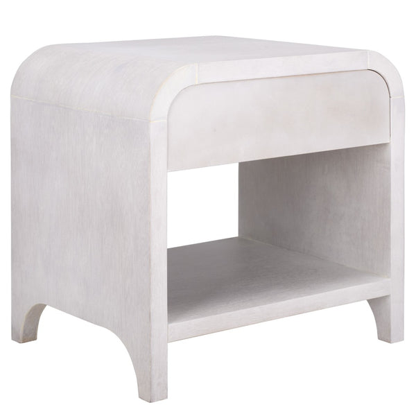 Safavieh Birkin Nightstand With 1 Drawer And Open Shelf - Elegant Dark Oak Or White Wash Finish For Bedrooms NST6613A