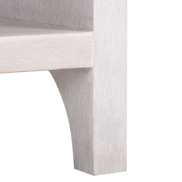 Safavieh Birkin Nightstand With 1 Drawer And Open Shelf - Elegant Dark Oak Or White Wash Finish For Bedrooms NST6613A