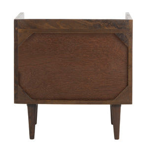 Safavieh Zinnia Nightstand Walnut NST9000A