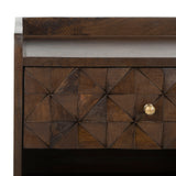 Safavieh Zinnia Nightstand Walnut NST9000A