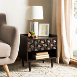 Safavieh Zinnia Nightstand Walnut NST9000A