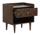 Safavieh Zinnia Nightstand Walnut NST9000A