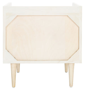 Safavieh Zinnia Nightstand White Wash/Silver NST9000B