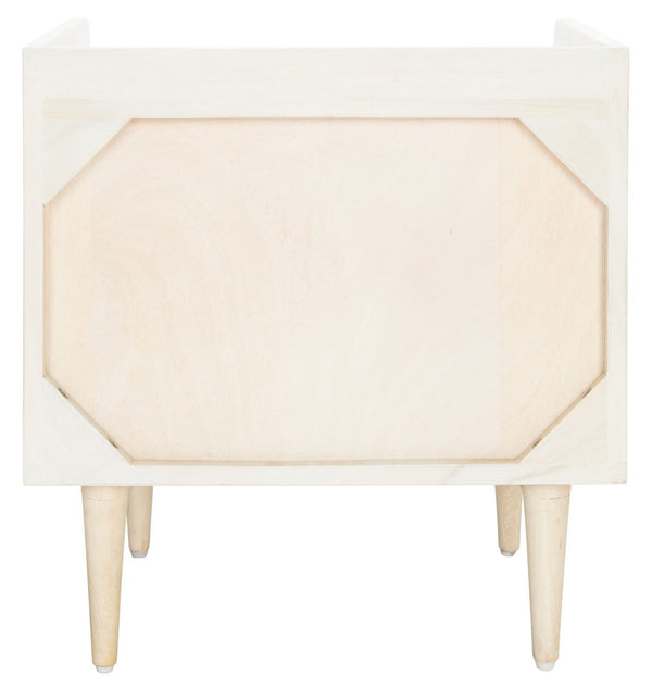 Safavieh Zinnia Nightstand White Wash/Silver NST9000B