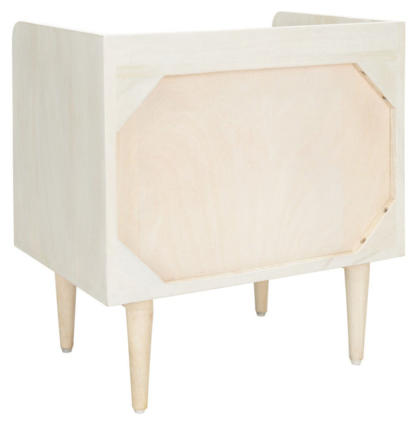Safavieh Zinnia Nightstand White Wash/Silver NST9000B