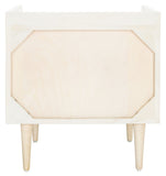 Safavieh Zinnia Nightstand White Wash/Silver NST9000B