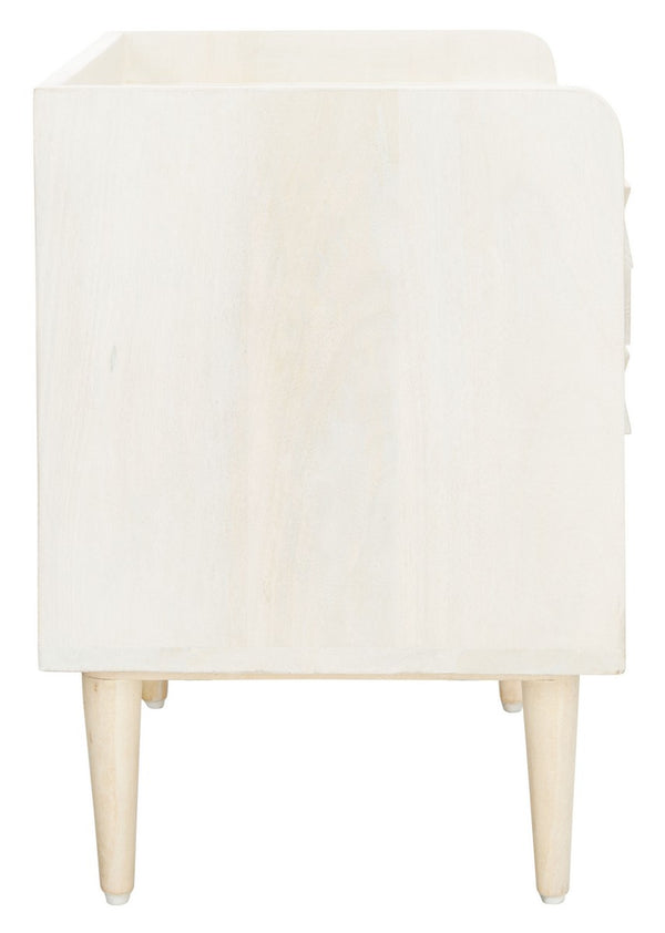 Safavieh Zinnia Nightstand White Wash/Silver NST9000B