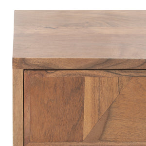 Safavieh Ballard Rustic 1 Drawer Nightstand With Gold Brass Accents - Stylish Storage For Any Bedroom Decor NST9009A
