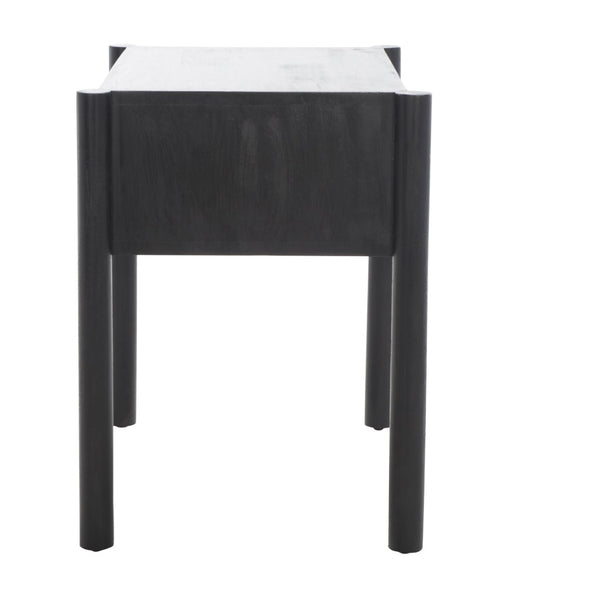 Safavieh Errington One-Drawer Nightstand - Modern Glam Design With Hand-Carved Accents & Gold-Toned Legs NST9011A