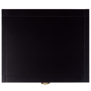Safavieh Sadie One-Drawer Nightstand - Chic Campaign Design With Gold Accents For Stylish Bedroom Storage Black NST9200E
