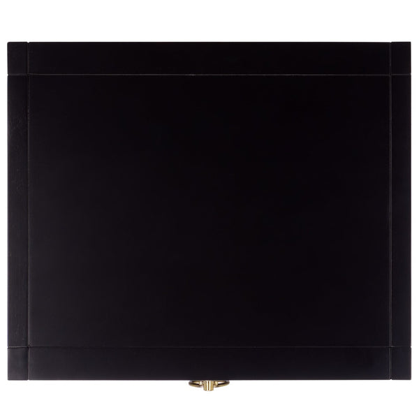 Safavieh Sadie One-Drawer Nightstand - Chic Campaign Design With Gold Accents For Stylish Bedroom Storage Black NST9200E