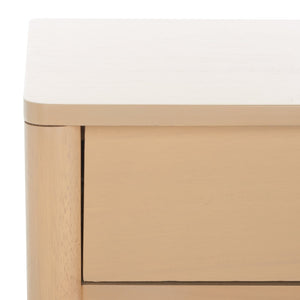 Safavieh Boden Classic One-Drawer Nightstand - Timeless Charm, Practical Storage & Coastal-Inspired Design White Wash NST9202A