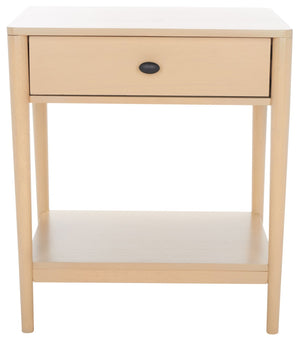 Safavieh Boden Classic One-Drawer Nightstand - Timeless Charm, Practical Storage & Coastal-Inspired Design White Wash NST9202A