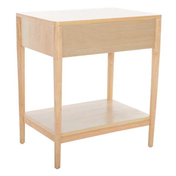 Safavieh Boden Classic One-Drawer Nightstand - Timeless Charm, Practical Storage & Coastal-Inspired Design Natural NST9202B