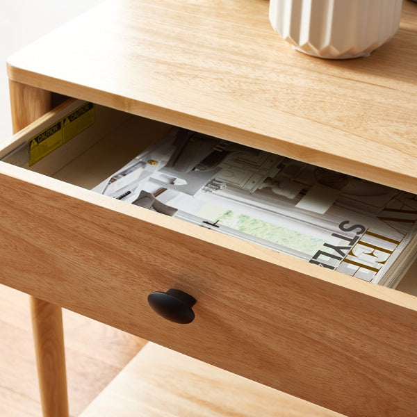 Safavieh Boden Classic One-Drawer Nightstand - Timeless Charm, Practical Storage & Coastal-Inspired Design Natural NST9202B