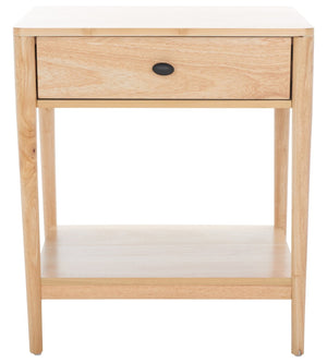 Safavieh Boden Classic One-Drawer Nightstand - Timeless Charm, Practical Storage & Coastal-Inspired Design Natural NST9202B