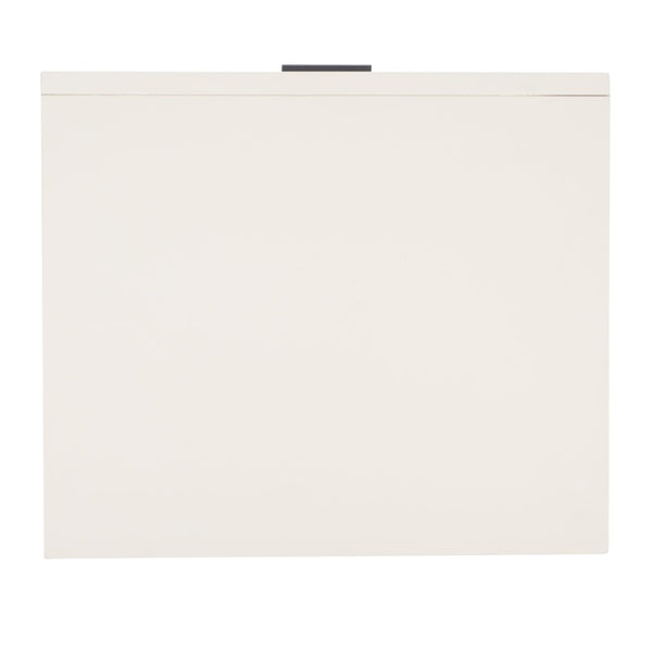 Safavieh Grayden Modern 1-Drawer Nightstand With Artisan Carved Design, Open Shelf & Durable Mixed Wood Construction White Body / Natural Front Drawer NST9203A
