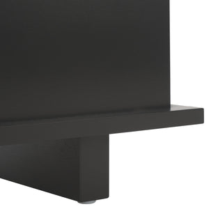 Safavieh Rodney Stylish 2 Drawer Nightstand - Modern Design For Your Bedroom, Durable Metal & Wood Build Black Metal,Rubberwood,Mdf,Plywood Nst9204c