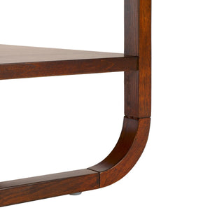 Safavieh Yunis Chic Nightstand With 1 Drawer And Open Shelf, Solid Wood & Woven Rattan, Modern Coastal Style Walnut / Natural Rattan NST9205C