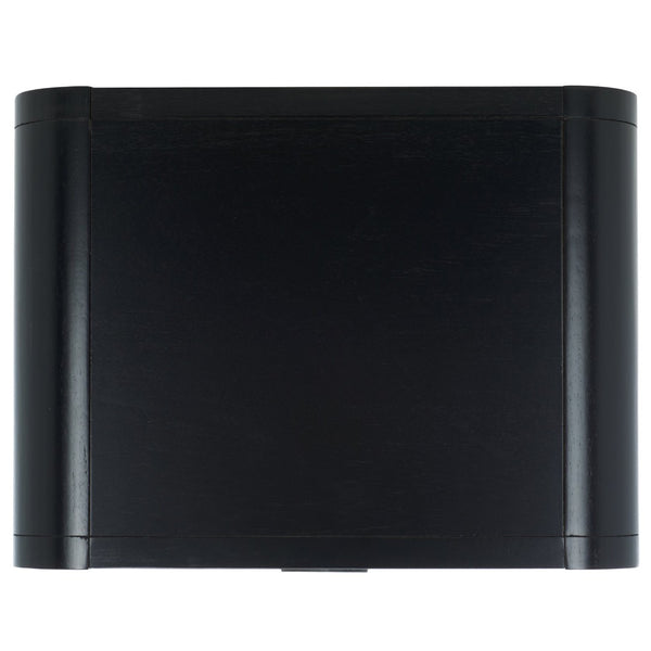 Safavieh Yates Chic 1 Drawer Nightstand With Open Shelf – Modern Storage Solution For Stylish Bedrooms Black / Natural Rattan NST9206A