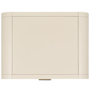 Safavieh Yates Chic 1 Drawer Nightstand With Open Shelf – Modern Storage Solution For Stylish Bedrooms White / Natural Rattan NST9206B