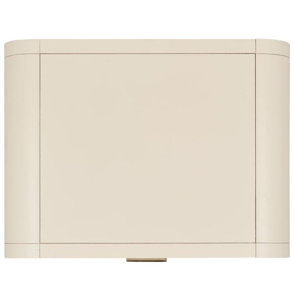 Safavieh Yates Chic 1 Drawer Nightstand With Open Shelf – Modern Storage Solution For Stylish Bedrooms White / Natural Rattan NST9206B