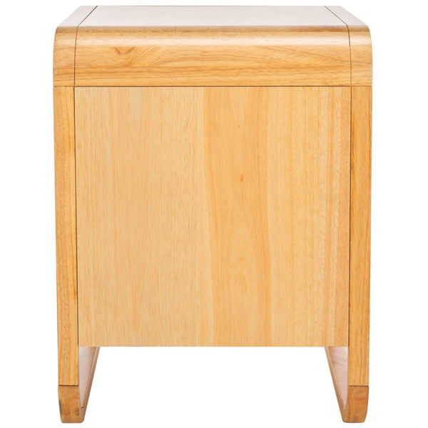 Safavieh Yates Chic 1 Drawer Nightstand With Open Shelf – Modern Storage Solution For Stylish Bedrooms Natural / Natural Rattan NST9206D