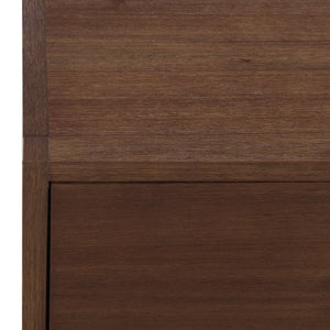 Safavieh Large Sadie Metal and Wood Nightstand with Drawer and Open Shelf for Modern Bedrooms Brown NST9208C