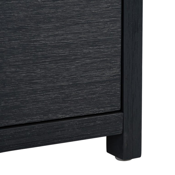 Safavieh Sadie Three Drawer Nightstand Bold Bedside Storage for Contemporary Bedroom Suites Navy NST9209A
