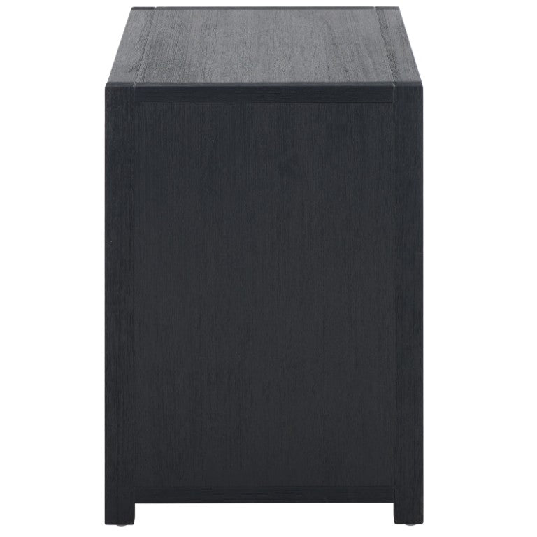 Safavieh Sadie Three Drawer Nightstand Bold Bedside Storage for Contemporary Bedroom Suites Navy NST9209A