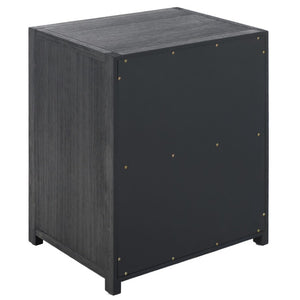 Safavieh Sadie Three Drawer Nightstand Bold Bedside Storage for Contemporary Bedroom Suites Navy NST9209A