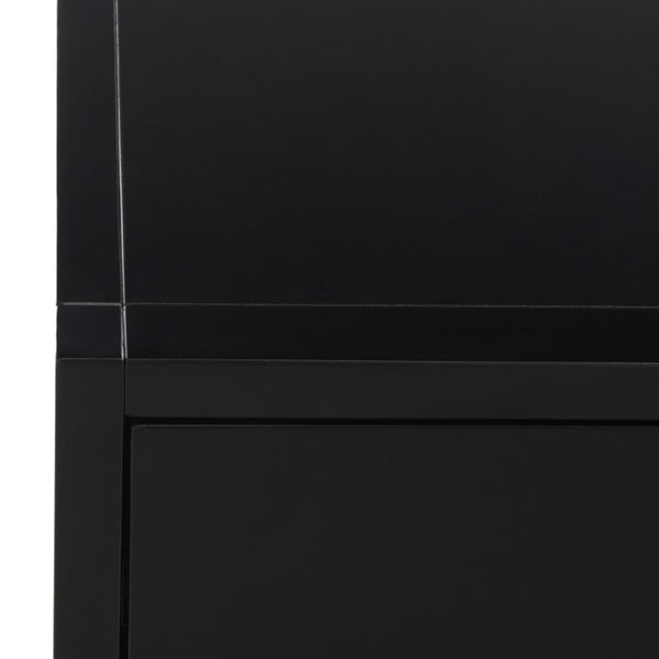 Safavieh Sadie Three Drawer Nightstand Bold Bedside Storage for Contemporary Bedroom Suites Black NST9209C