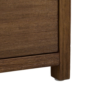 Safavieh Sadie Three Drawer Nightstand Bold Bedside Storage for Contemporary Bedroom Suites Chocolate NST9209D